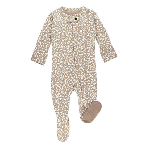 Oatmeal Ditsy Floral | Organic Zipper Footie – L'ovedbaby