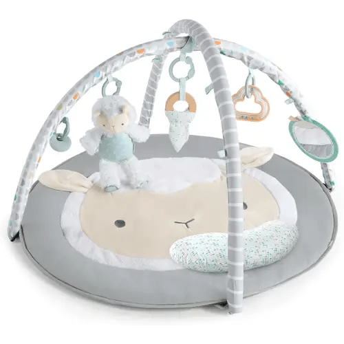 Ingenuity Sheppy’s Spot Ultra Plush Baby Activity Gym & Tummy Time Mat, Newborn and up - Corrie