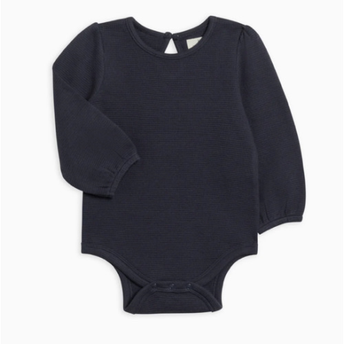 Jill Waffle Knit Long Sleeve Bodysuit
