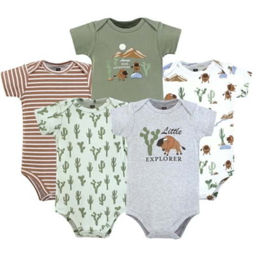 Hudson Baby Infant Boy Cotton Bodysuits, Wilderness, 12-18 Months