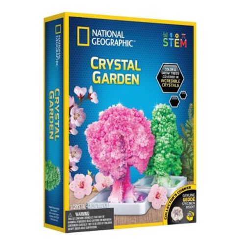 National Geographic Crystal Garden RT Box Science Kit: Educational Chemistry Set for Grades 2-11, Activity Guide Included