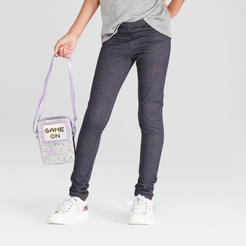 Girls' Leggings - Cat & Jack™, Color: Indigo, Size: Girls SlimXS Slim