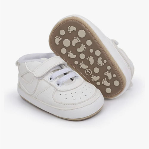 Clowora Unsex Baby Shoes Boys Girls Infant Sneakers Non-Slip Soft Rubber Sole Toddler Crib First Walker Lightweight Shoes