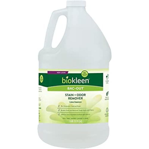 Biokleen Bac-Out Stain Remover for Clothes & Carpet - 128 Ounce - Enzyme, Destroys Stains & Odors Safely, for Pet Stains, Laundry, Diapers, Wine, Carpets - Eco-Friendly, Plant-Based