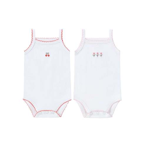 Baby 2pc Bodysuit - Tulip & Cherry