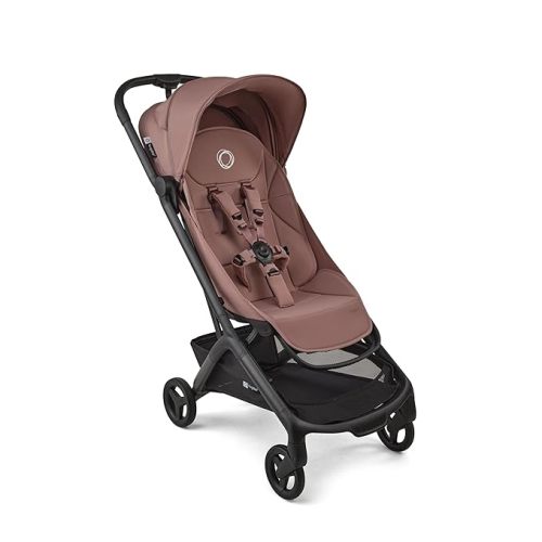 Bugaboo Butterfly 2 Ultra-Compact Travel Stroller – One-Second Fold, Airplane Carry-On Approved Lightweight Stroller with Reclining Seat, Suspension Wheels & Adjustable Footrest – Dusty Pink