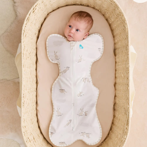 Swaddle Up™ Starter Pack 1.0 TOG Cotton Sand Cloud Bunnies