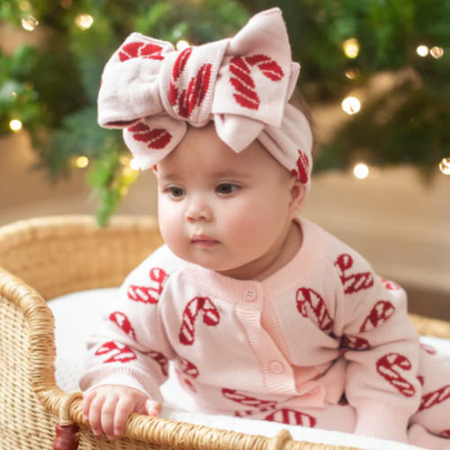 Candycane Pink - Knit Headband