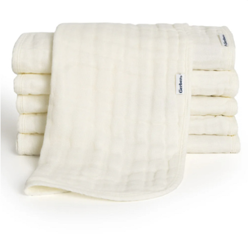 6-Pack Baby Neutral Vanilla Muslin Burp Cloths – Gerber Childrenswear