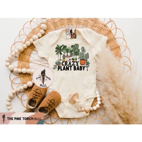 Crazy Plant Baby Bodysuit Plant Baby Houseplant Monstera Baby - Etsy