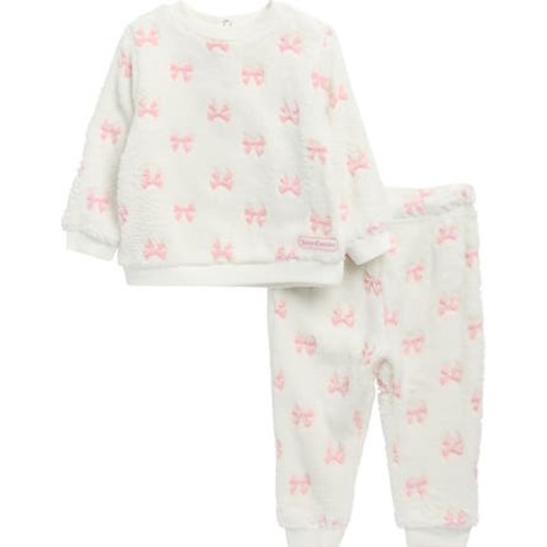Juicy Couture Faux Fur Sweatshirt & Pants Set | Nordstromrack