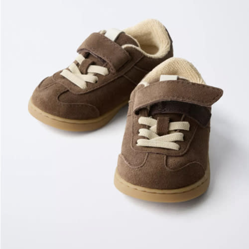 BAREFOOT LEATHER SNEAKERS - Chocolate | ZARA United States