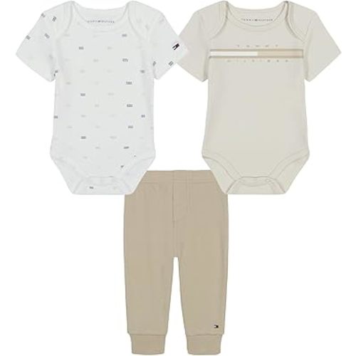 Tommy Hilfiger Baby Boys 2 Bodysuits and Pant Set