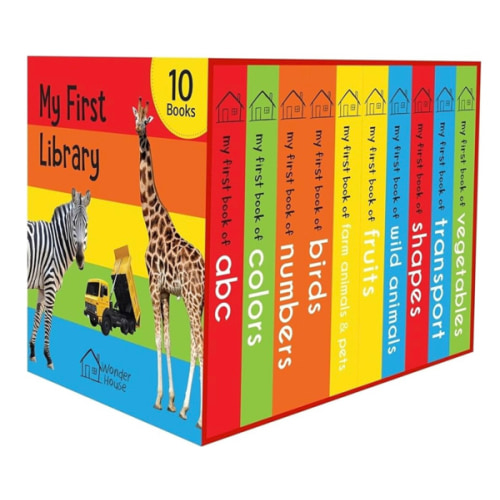 My First Library: Boxset of 10 Board Books for Kids