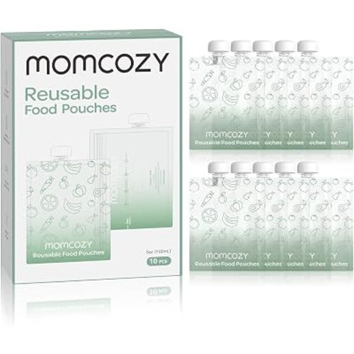 Momcozy Reusable Baby Food Pouches, Baby Food Maker Pouches for Toddlers