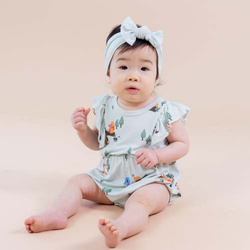 Bubble Romper in Winnie the Pooh Hundred Acre Wood