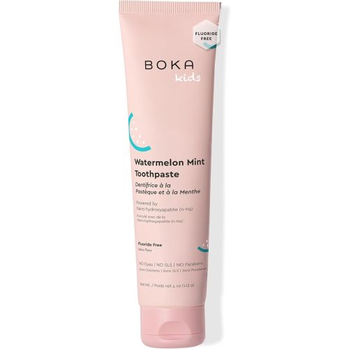 Boka Fluoride Free Toothpaste Nano Hydroxyapatite Toothpaste - Watermelon Mint Flavor, 4 oz 1Pk US Manufactured