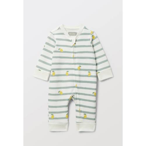 Dors-bien à zip en molleton en coton BIO GOTS