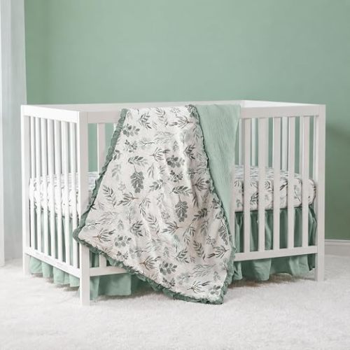 Organic Cotton Muslin Baby Crib Bedding Set 3 Pack for Newborn Baby Toddler