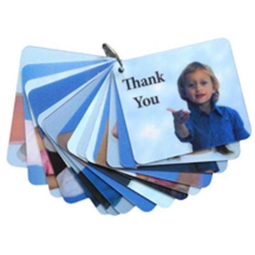 ASL First Signs (moving) Flashcards: 15 Lenticular graphic cards