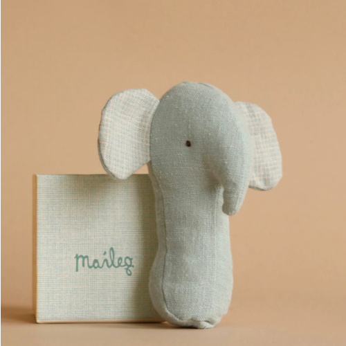 Maileg Lullaby Friend Rattles, Elephant - Light Dusty Blue– Odin Parker
