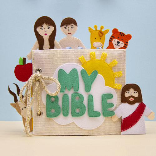 Felt Quiet Book for Children: Learn Bible Stories & Jesus' Teachings - Sunday School Supplies - MiniMoms