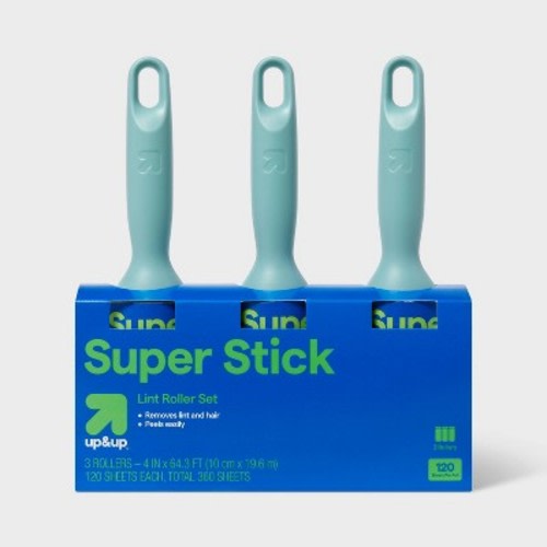 Lint Roller 120 Sheets - 3ct - up&up™
