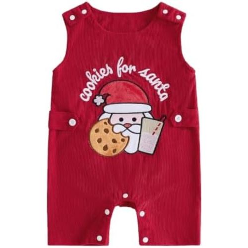 Baby Boy Christmas Outfits Romper Newborn Overalls