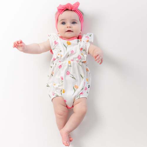 Bubble Romper in Tulip