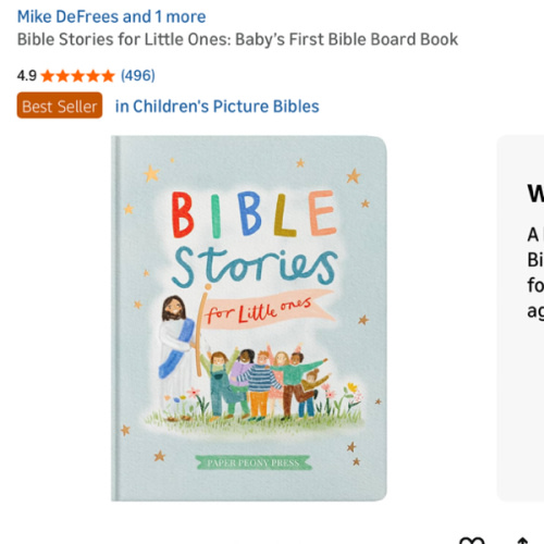 Bible Stories for Little Ones: Baby’s First Bible Board Book