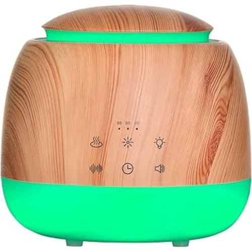 White Noise Machine and Aromatherapy Essential Oil Diffuser,with 7-Color Lights,10 Soothing Sounds, 2 Night Light,3 Timer and Waterless Auto Shut Off Sleep Sound Machine