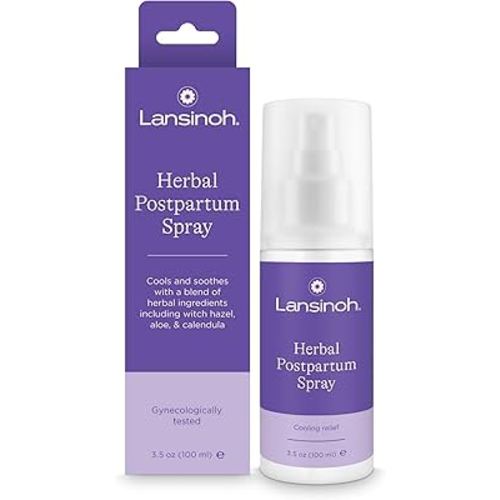Lansinoh Herbal Perineal Spray, Postpartum Essentials, 3.5 Ounces