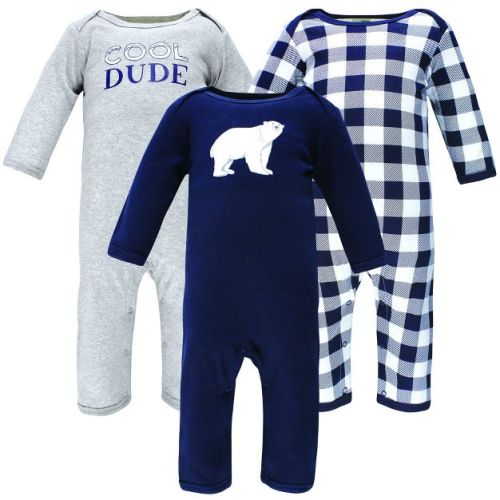 Hudson Baby Infant Boy Cotton Coveralls, Polar Bear