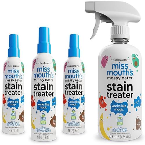 Miss Mouth's Messy Eater Stain Treater - 3 Pack Stain Remover Spray and 16oz Bottle