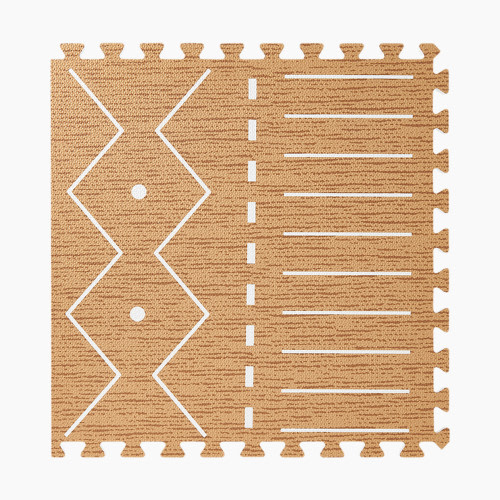 Toddlekind Haven Foam Play Mat | Berber Collection - Camel, 4X6