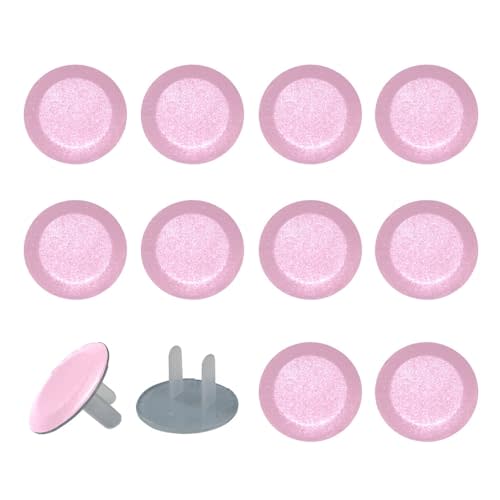 Pure Pink Color Outlet Covers Baby Proofing Safe & Secure Electric Plug Protectors | Sturdy Childproof Socket Covers for Home & Office | Easy Installation | Protect Toddlers & Babies