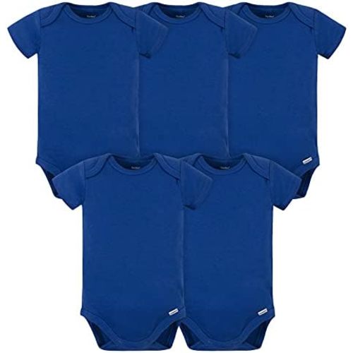 Gerber baby-boys 5 Pack Onesies Multi-packs Bundle Interlock 180 Gsm