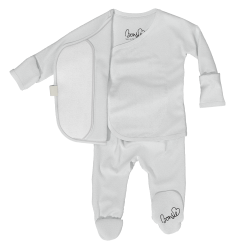 Footie - Milk – Bonsie Skin to Skin Babywear