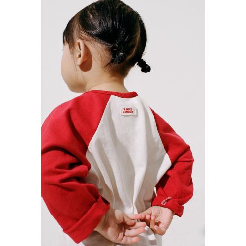 CONTRAST RAGLAN SLEEVE T-SHIRT - Red | ZARA United States
