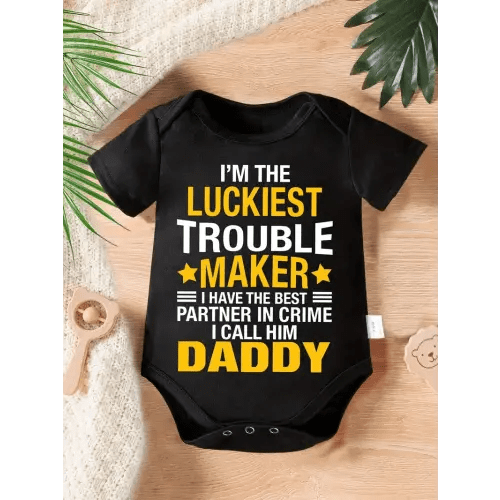 unisex infant romper "'m " letter - Temu