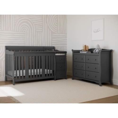 Storkcraft Portofino 5-in-1 Convertible Crib and Changer