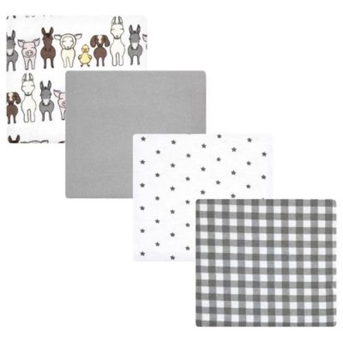 Luvable Friends Hudson Baby Flannel Receiving Blankets 4pk
