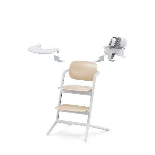 Lemo 2 High Chair 3-In-1 Set - Sand White