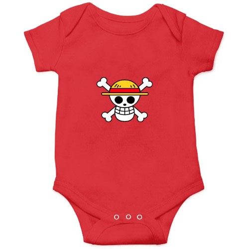 Strawhat Crew logoStrawhat Crew logo Onesies Kids's Short Sleeve Onesie 12M Red sold by RefineryNumber1 | SKU 132539928 | Printerval