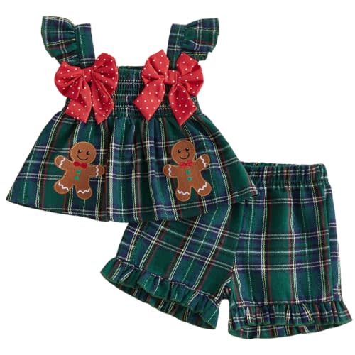 Mubineo Toddler Baby Girl Summer Clothes Cute Ruffle Shirt Tops Dress Shorts Outfits Set Fruit Blouse Princess Outfit