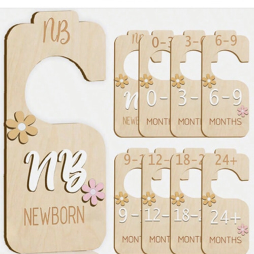 8pcs Wooden Closet Dividers With Colorful Patterns, Suitable For Baby/Kid Room Clothing Love Valentine | SHEIN USA