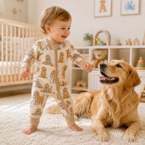 Golden Puppy Playtime Bamboo Convertible Zippy – Zumbamboo