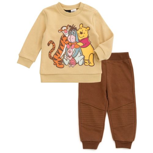 Disney Winnie the Pooh Baby Boys' Pullover and Joggers Outfit Brown 12 Months