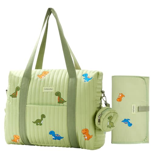 3pc Diaper Bag Tote Set, Hospital Bag for Labor & Delivery, Maternity Travel Bag with Changing Pad & Pacifier Case