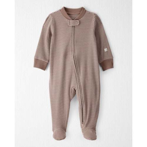 3M - Baby Organic Cotton Sleep & Play in Brown Stripes - Little Planet | Carter's